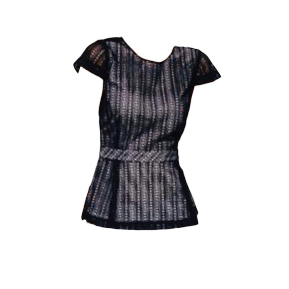 C Wonder black eyelet peplum top - Picture 10 of 10